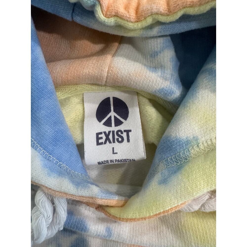 Exist Tie-Dye Cropped Surfer Hoodie Size Large - Picture 4 of 5